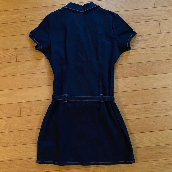 Nevada button-front belted denim dress - Picture 3 of 3